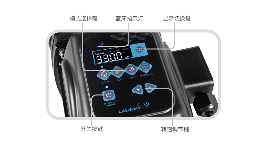 智能变速水泵面板展示 智能变速水泵面板展示